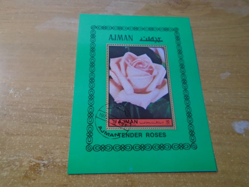 Ajman  #  Mi  1537-42   used   Flowers