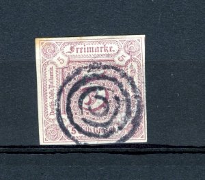 Germany-Thurn & Taxis #13 (G384) Numeral 5 sgr lilac, U, nice cancel, CV$400.00