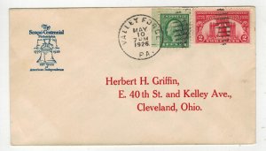 1926 VINTAGE FDC 627-3A LIBERTY BELL BY GRIFFIN UNOFFICIAL VALLEY FORGE PA $150