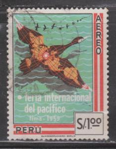 PERU - Scott # C165 Used Airmail Issue - Nice Stamp