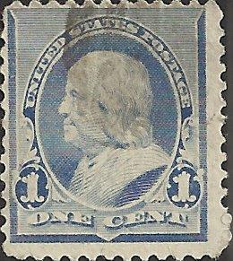 # 219 DULL BLUE USED BEN FRANKLIN SCV-0.75