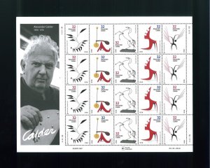 United States 32¢ Sculptor Alexander Calder Postage Stamp #3198 MNH Full Sheet