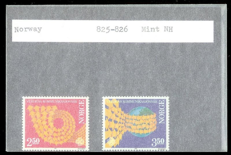 NORWAY Sc#825-826 MINT NEVER HINGED Complete Set