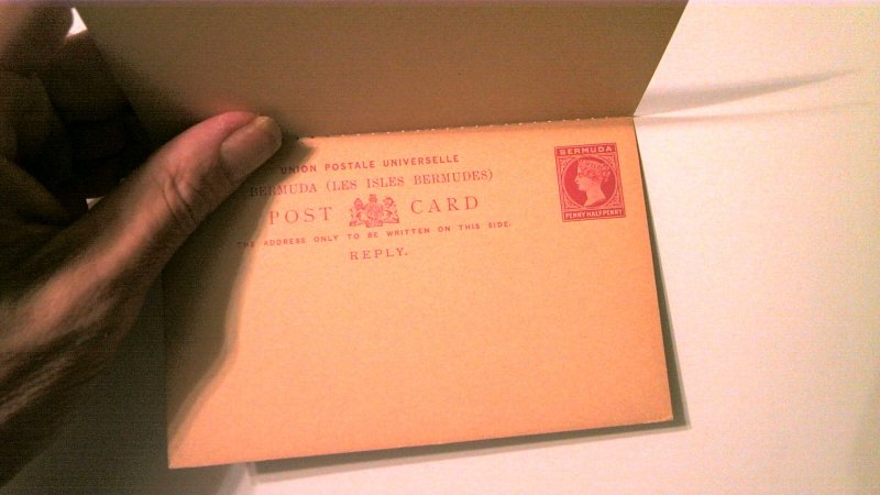 BERMUDA POSTAL REPLY CARD MINT ENTIRE