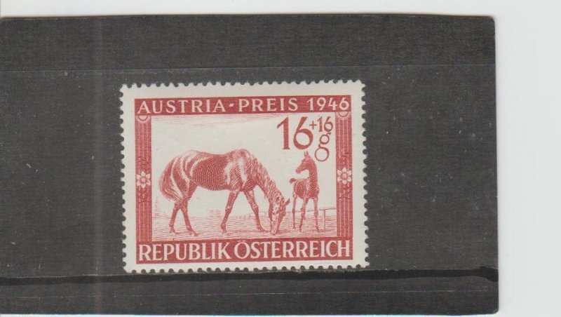 Austria  Scott#  B179  MH  (1946 Race Horse with Foal)