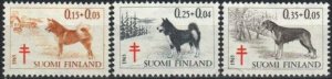 Finland Stamp B173-B175  - Dogs