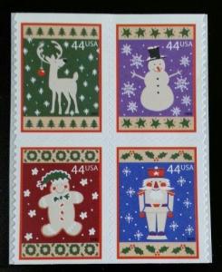 2009 44c Winter Holidays, Block of 4 Scott 4425-28 Mint F/VF NH