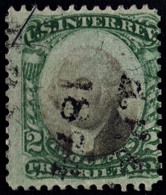 RB2a 2¢ Proprietary Stamp (1874) Used