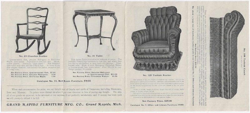 1905 - Grand Rapids Furniture Store Catalog - Ephemera 1125