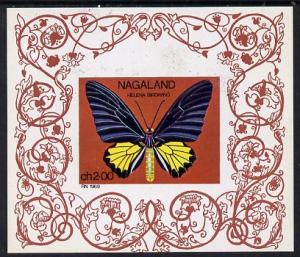 Nagaland 1971 Butterfly (Helena Birdwing) imperf Miniatur...