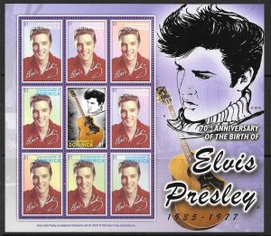 DOMINICA - 2005 - Elvis  - Perf Min Sheet - Mint Never Hinged