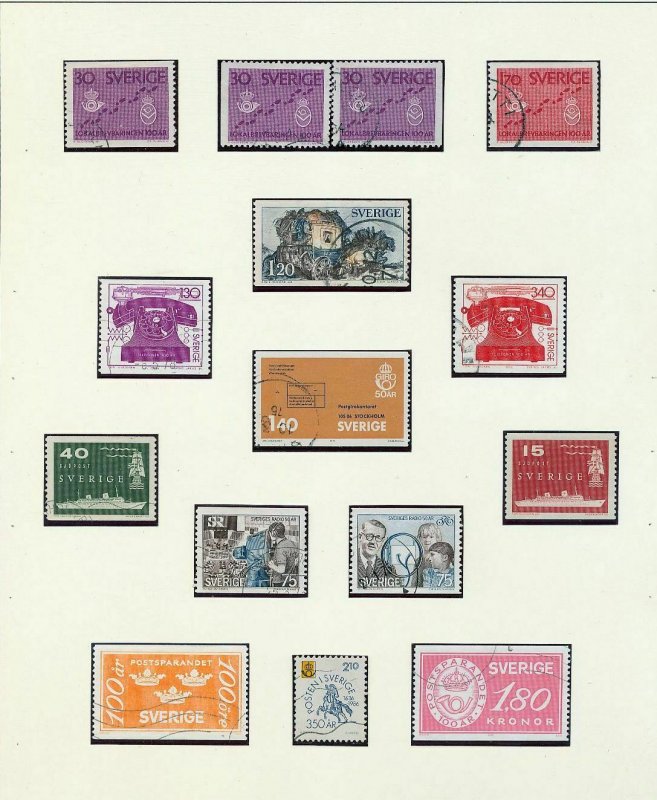 SWEDEN 1950s/60s M&U Collection(Appx 120+Items) (As 274