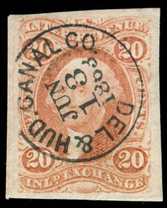 MOMEN: US STAMPS #R42a USED SUPERB HANDSTAMP