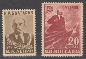 Bulgaria Scott #645-646 1949 MH