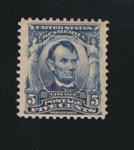 US 304 5c Lincoln Mint VF-XF OG H SCV $60