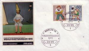 Berlin FDC Sc# 9NB74 9NB77 Puppets L37