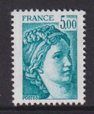 France  #1671  MNH  1981   Sabine  5fr