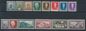 1939-40 ALBANIA, Italian Occupation, no. 16/29 Ordinary Series, MLH*