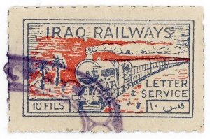 (I.B) Iraq Railways : Letter Service 10f
