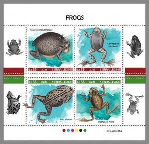 SIERRA LEONE 2023 MNH Frogs M/S #415a