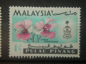 PENANG, 1965, MH 1c, Orchids, Scott 67