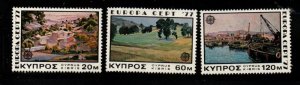 Cyprus Sc  475-77 1977 Europa stamp set mint NH