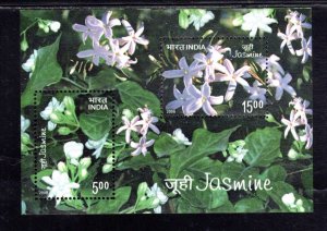 INDIA #2240a 2008 JASMINE FLOWERS MINT VF NH O.G S/S2