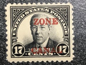 Canal Zone 91c MLH Zone Canal Error 1926 17c Wilson US Possession KSP (C91)