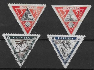 LATVIA 1933 Air: Wounded Latvian Airmen Fund set - 70698