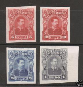 Honduras Sc 53v/61v MNG. 1891 Bogran, 4 diff TCP-s