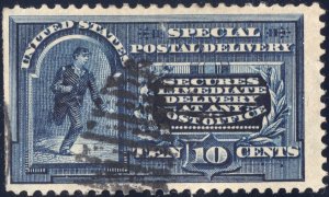 1895 used 10c dark blue Special Delivery, SCE5