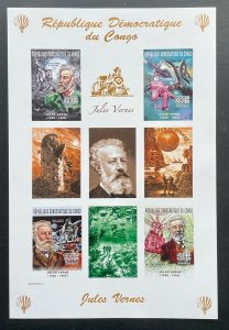 Stamps Sheetlet Jules Verne Congo 2005 Imperf. 