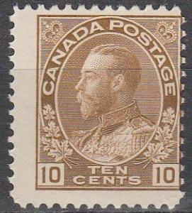 Canada #118 Fine Unused CV $40.00  (S7460)