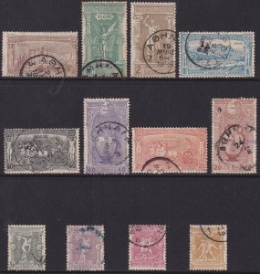 Sc# 117 / 128 Greece 1896 1st Olympics Games complete used set CV $1249.00