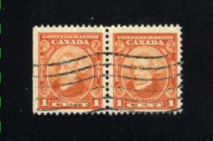 Canada #141  pair  used     PD