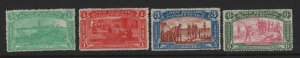 New Zealand Scott # 122-125 VF OG previously hinged nice cv $ 461 ! see pic !