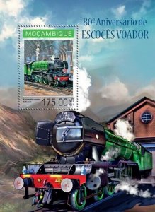 2014 MOZAMBIQUE  MNH. THE FLYING SCOTSMAN   |  Michel Code: 7149 / Bl.869
