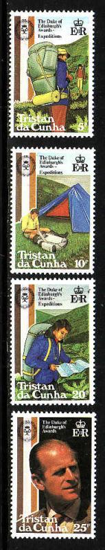 Tristan Da Cunha-Sc#297-300-unused NH set-Duke of Edinburgh's Awards-1981-