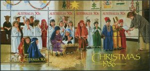 Australia 1986 SG1043 Christmas MS MNH