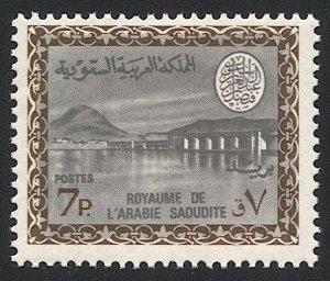 SAUDI ARABIA  7p Dam  Sc 467  Mint NH  Wmk'd, VF, Scott $100