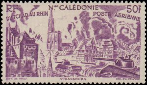 New Caledonia  #C15-C20, Complete Set(6), 1946, Military Related, Hinged