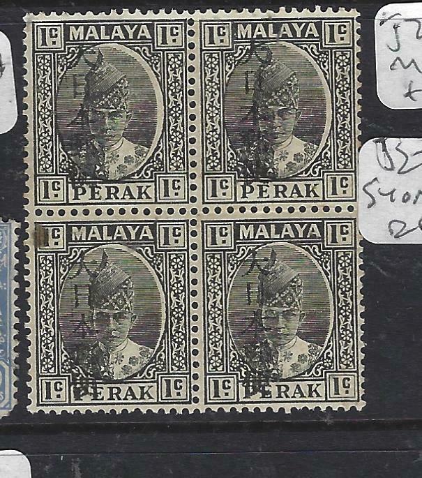 MALAYA JAPANESE OCCUPATION PERAK (P0905B)  KANJI 1C  SG J272 BL OF 4  MNH