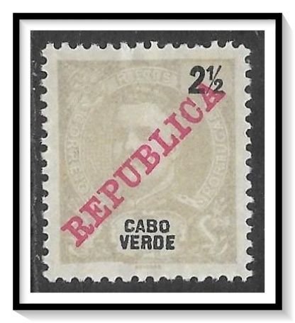 Cape Verde #85 King Carlos Overprinted NG