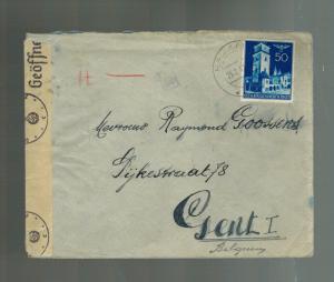 1942 Krakow Poland Germany Ghetto Censored Cover to Belgium Raymond Goossens