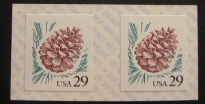 US #2491C Pine Cone VF MNH coil pair