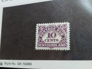 Newfoundland  Scott #J6 Mint Never Hinged