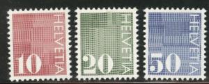 Switzerland Scott 521-523 MNH** 1970 Coil stamp set