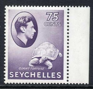 Seychelles SG145a 75c deep slate (Chalky) U/M 