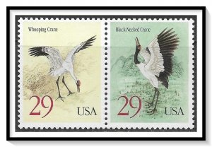 US #2867-2868 Cranes Pair MNH