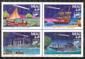 Palau 1985 Space Halley's Comet Mi. 97/100 MNH